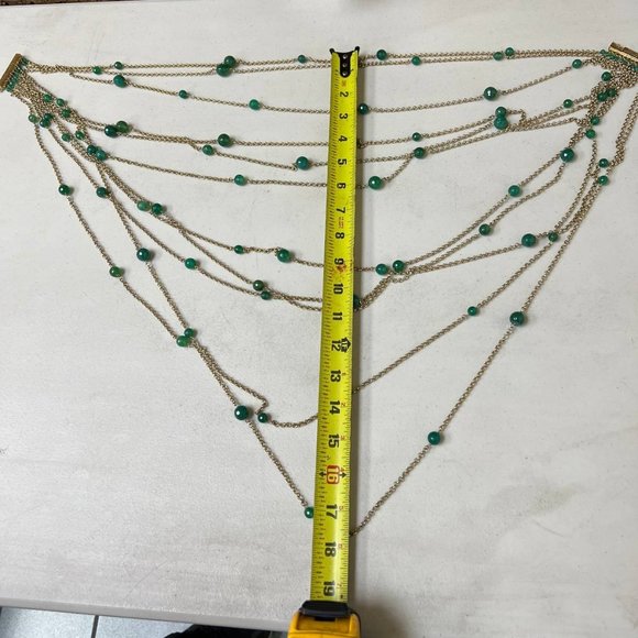 ROSANTICA MILANO DARK GREEN EVENING NECKLACE | WOMENS - Picture 6 of 8